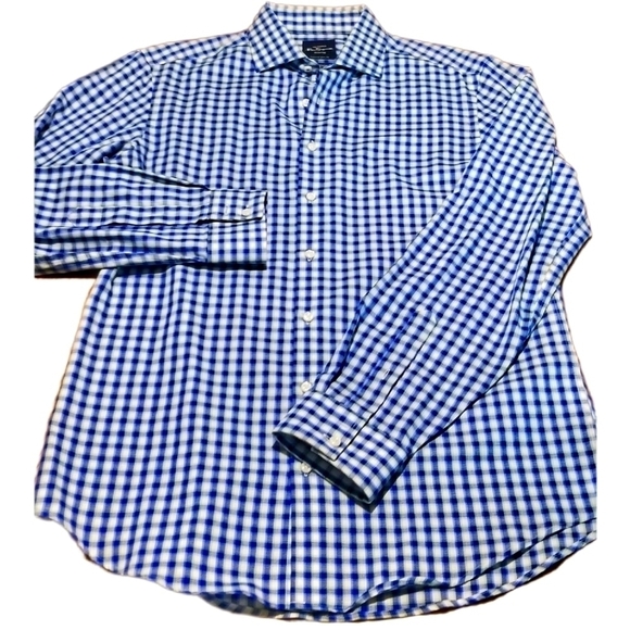 BEN Sherman \ Men's Slim Fit Stretch Dress Shirt / 15-15 1/2 34-35 / NWOT - Picture 2 of 7